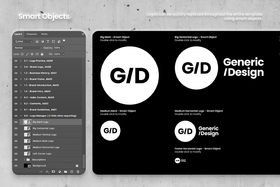 Brand Guidelines   Photoshop Template 9