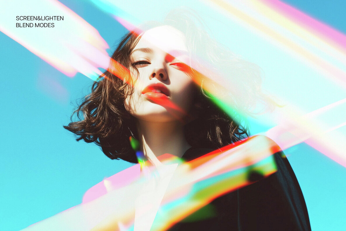 Prismatic Light Leaks Overlays Pack 3