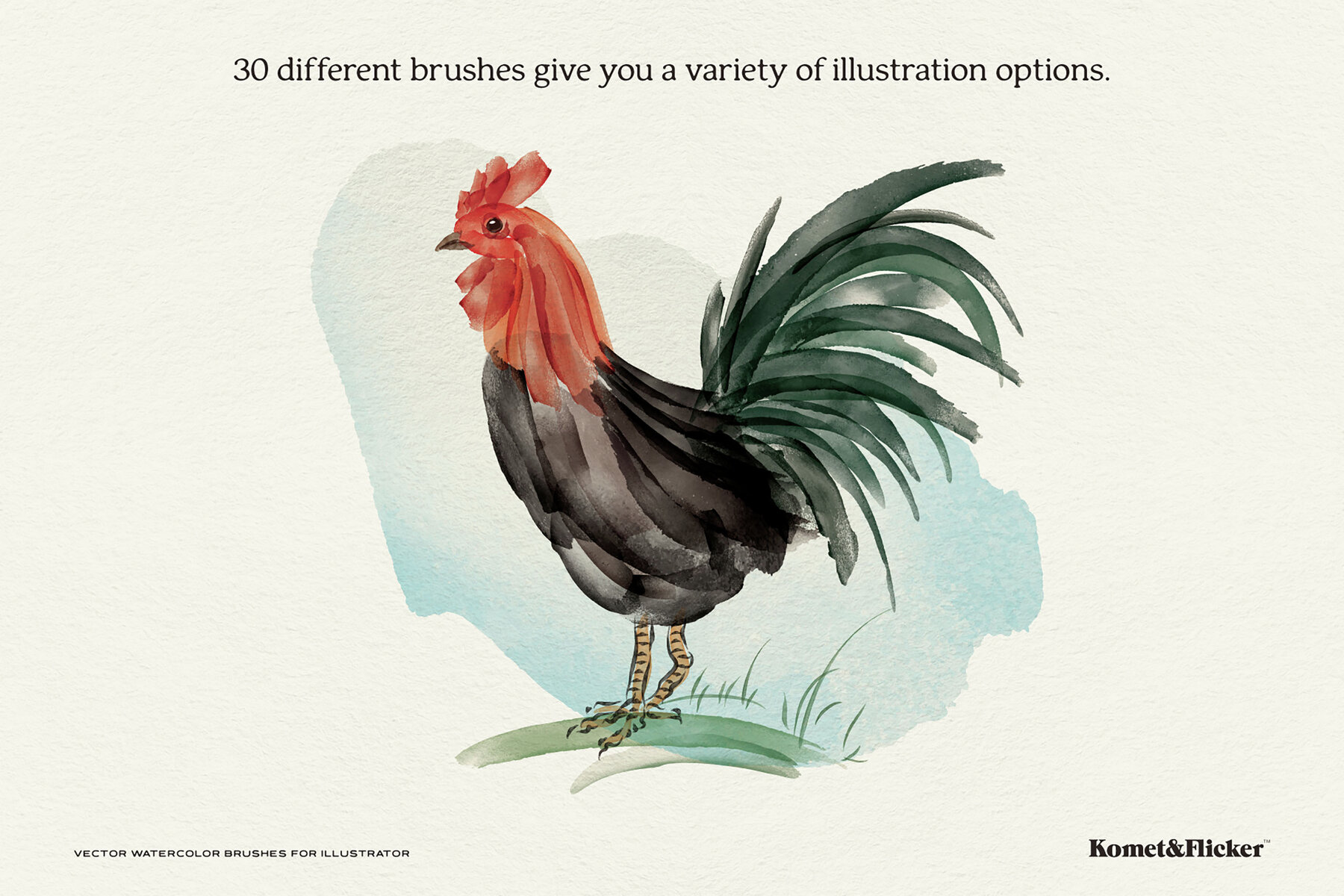 Vector Watercolor Brushes for Illustrator 7