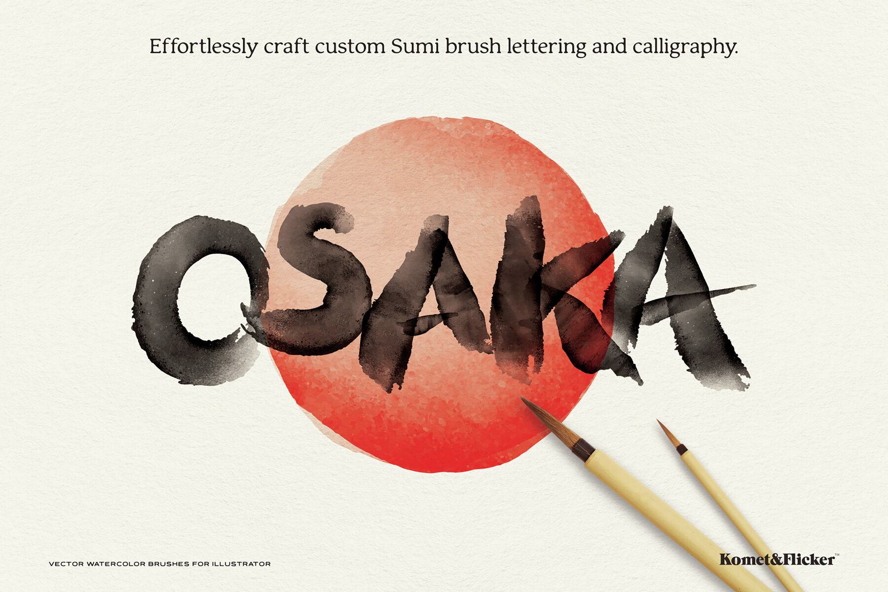 Vector Watercolor Brushes for Illustrator 9