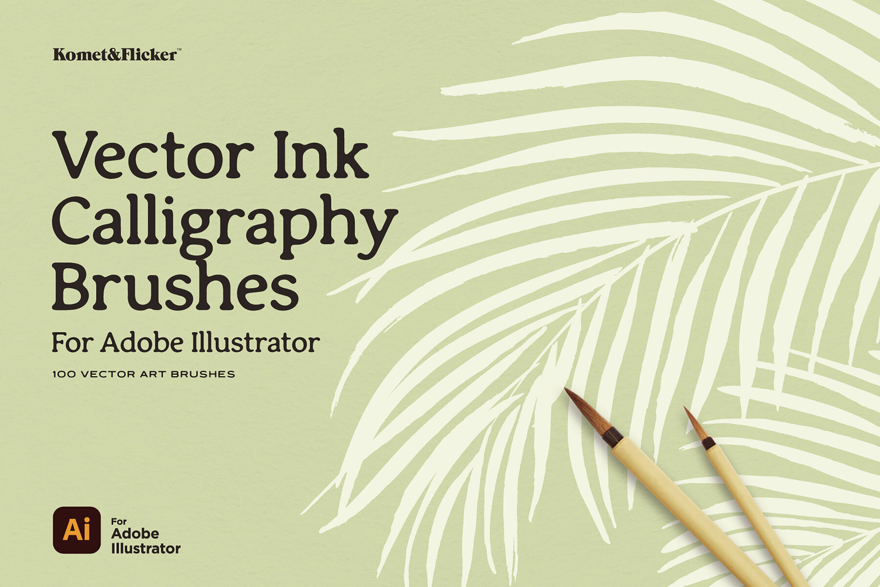Vector Ink Calligraphy Brushes for Illustrator 1