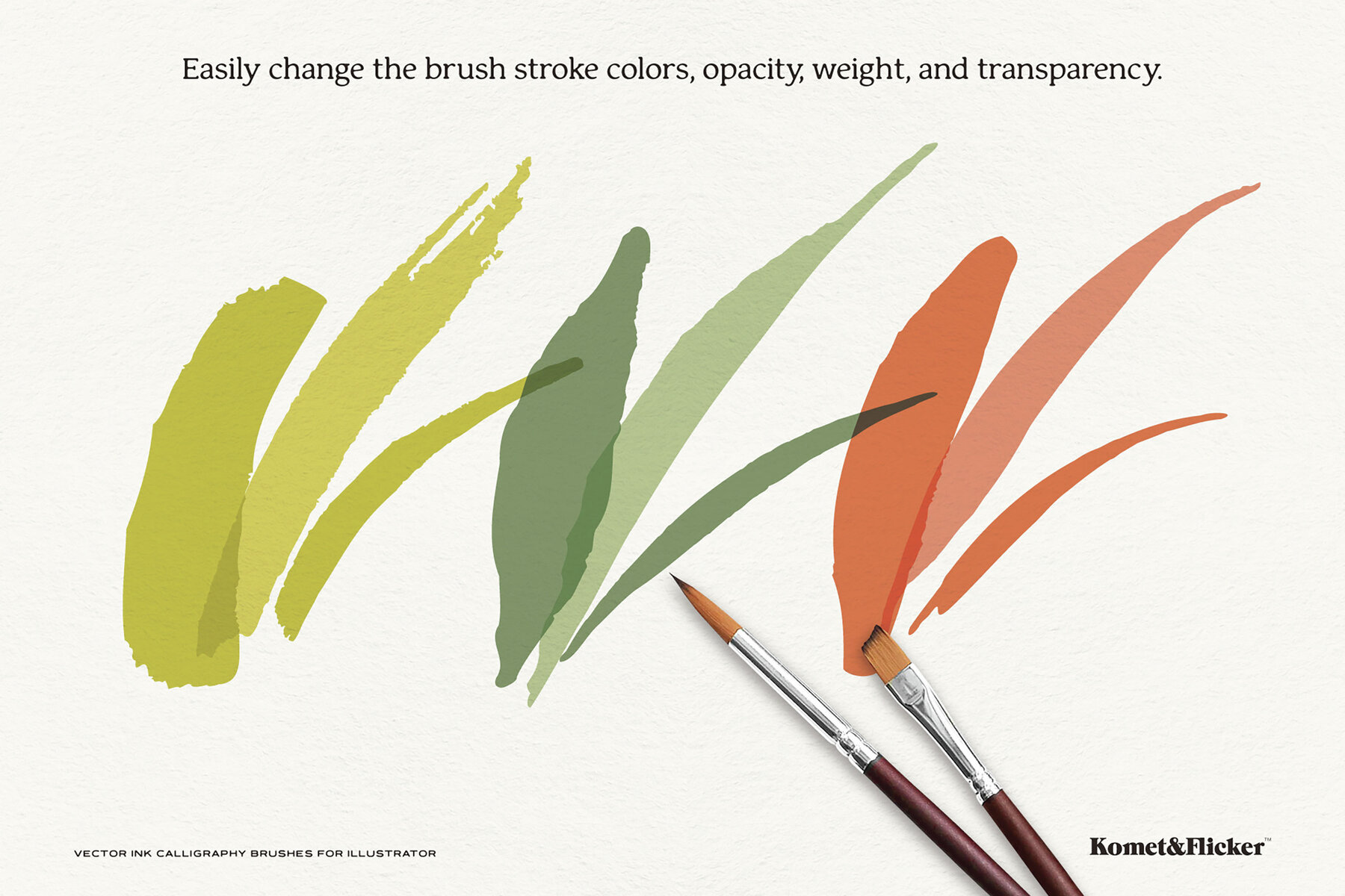 Vector Ink Calligraphy Brushes for Illustrator 6