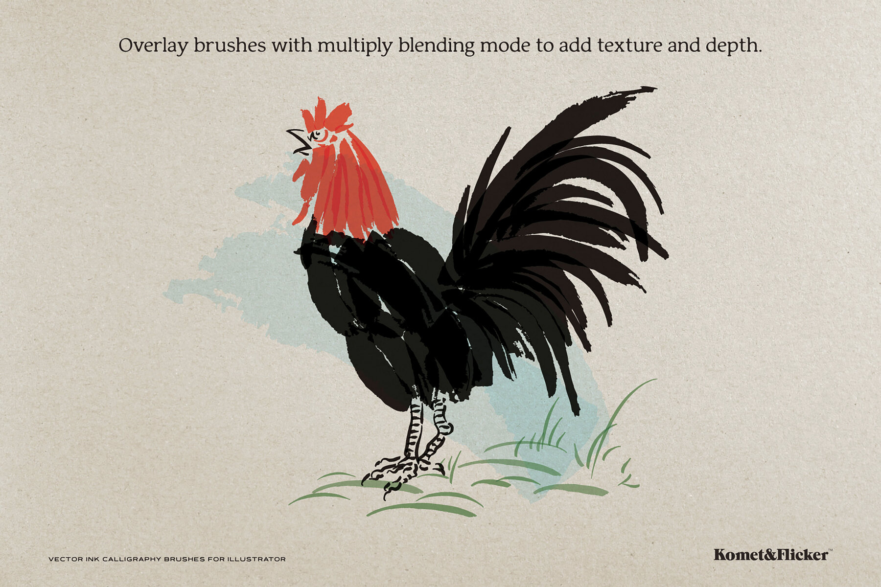 Vector Ink Calligraphy Brushes for Illustrator 7