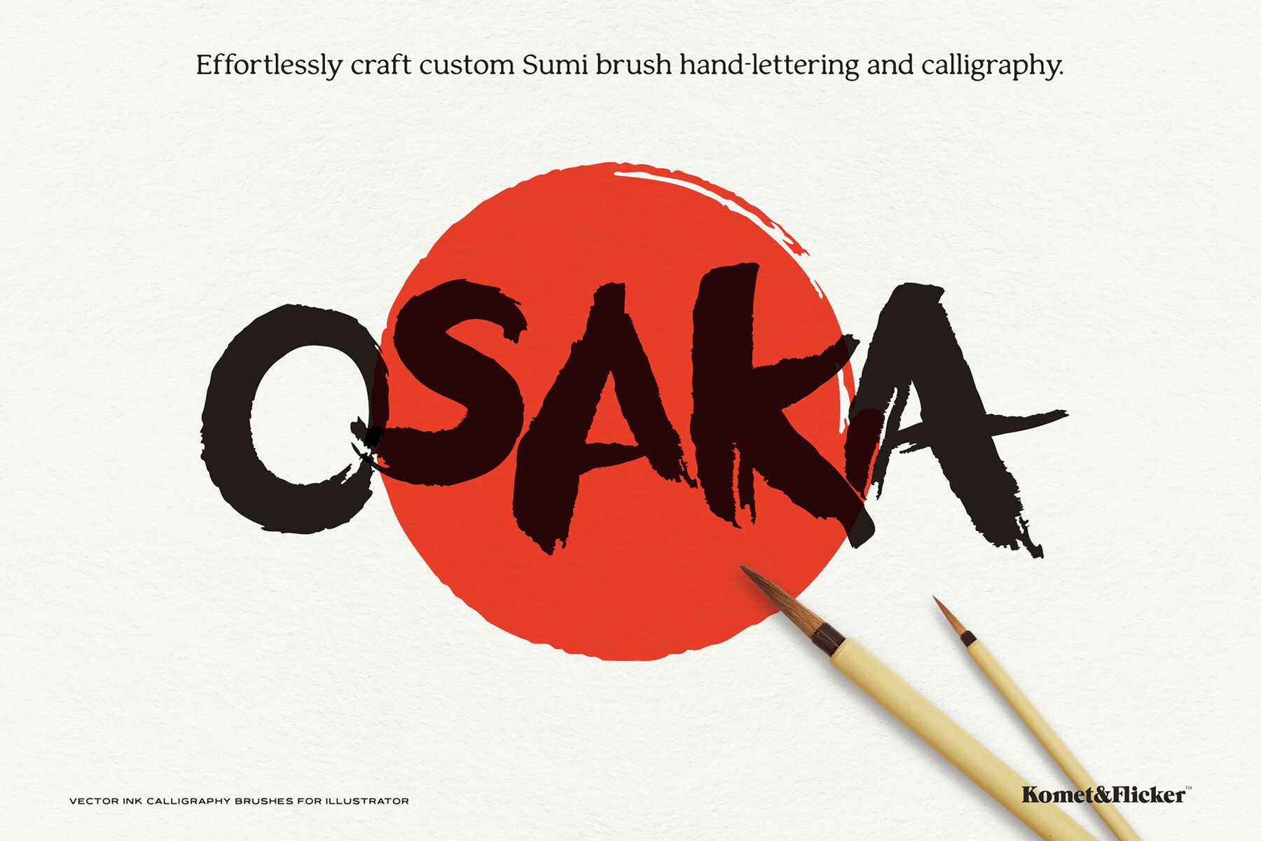 Vector Ink Calligraphy Brushes for Illustrator 8