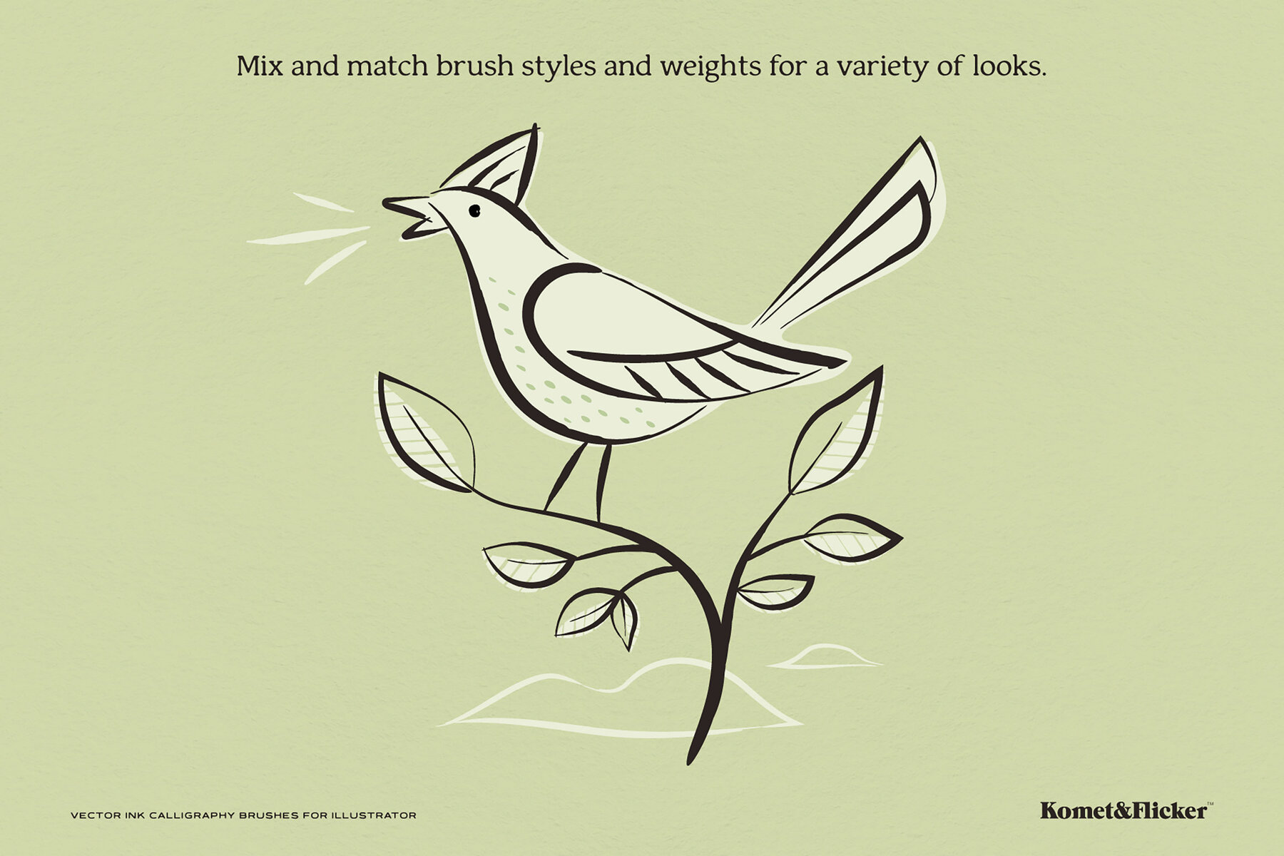 Vector Ink Calligraphy Brushes for Illustrator 10