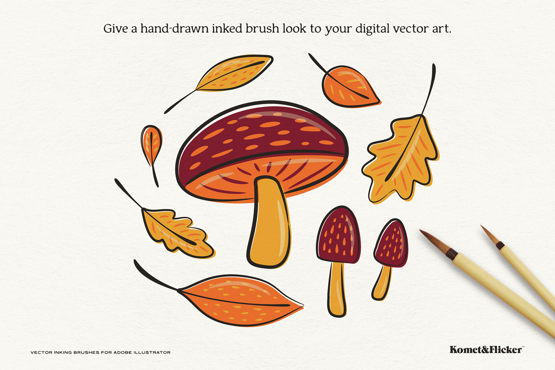 Vector Inking Brushes for Illustrator 2