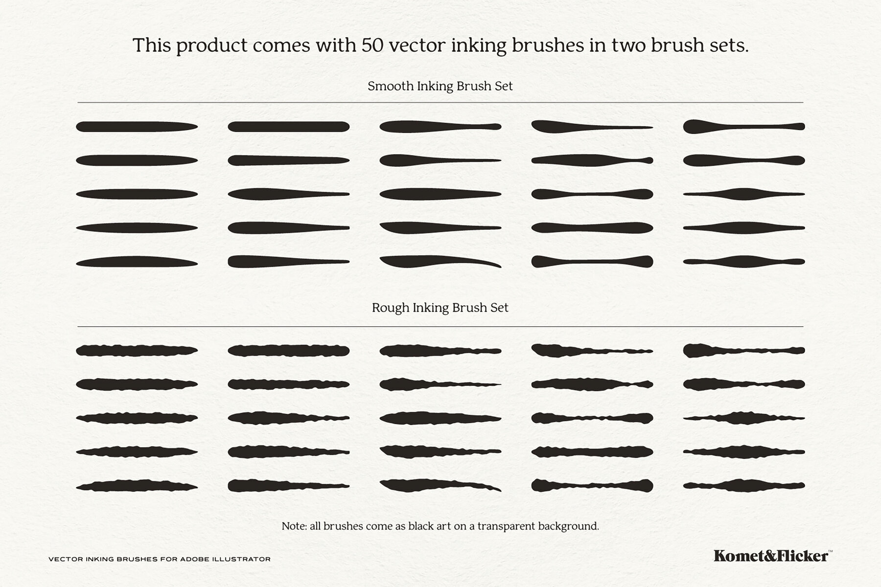 Vector Inking Brushes for Illustrator 3