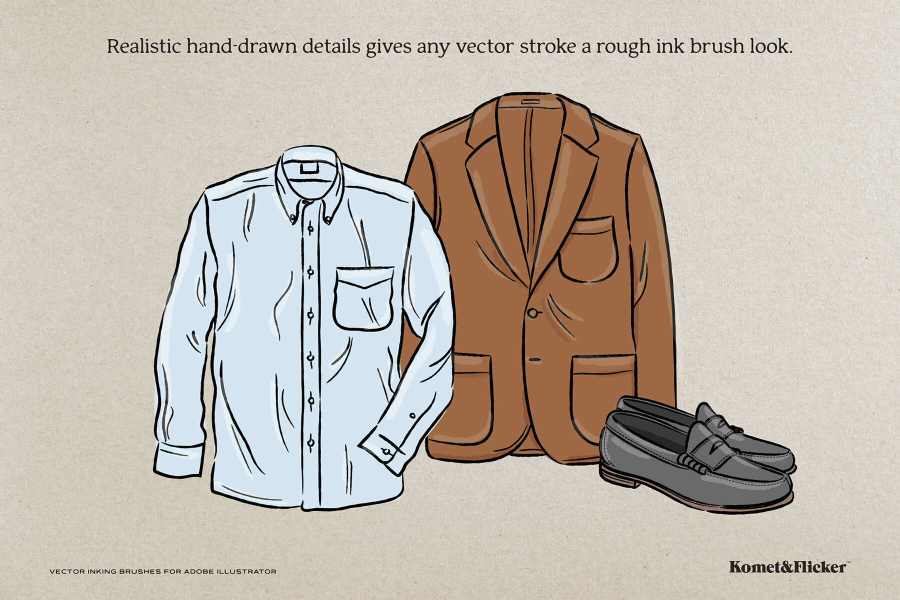 Vector Inking Brushes for Illustrator 4