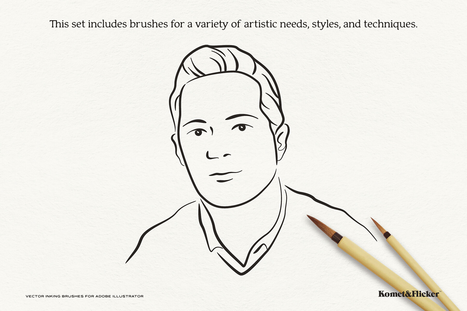 Vector Inking Brushes for Illustrator 6