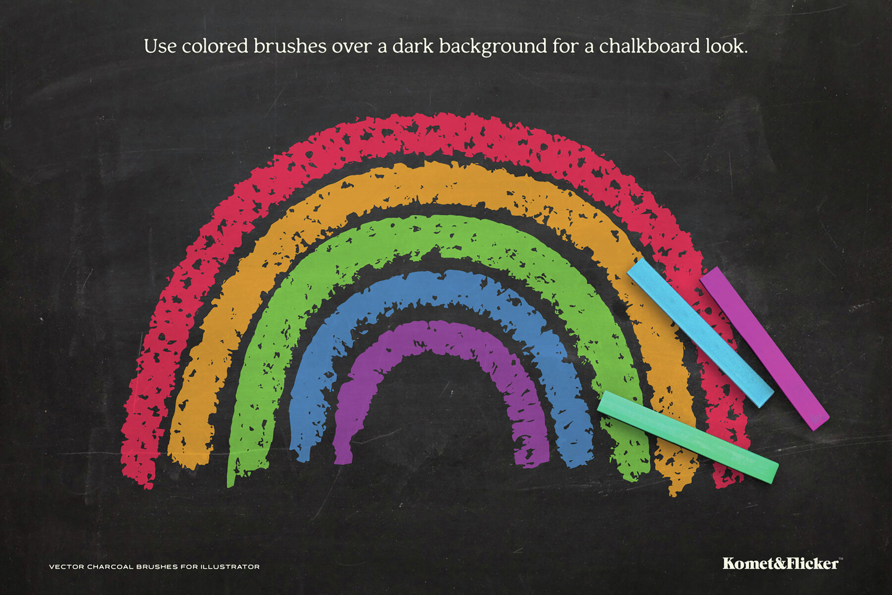 Vector Charcoal Brushes for Illustrator 9