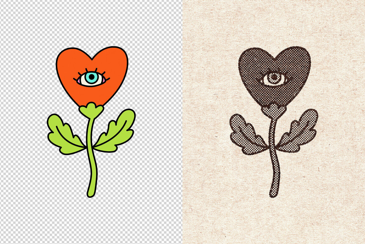 Retro Print Effect 2