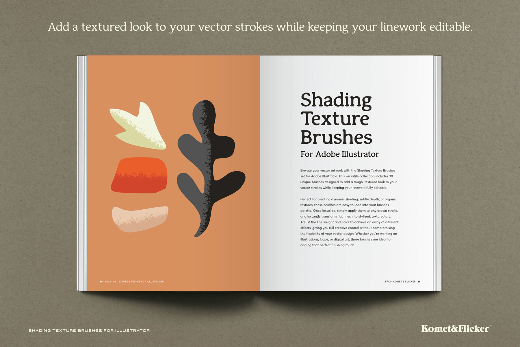 Shading Texture Brushes for Illustrator 8