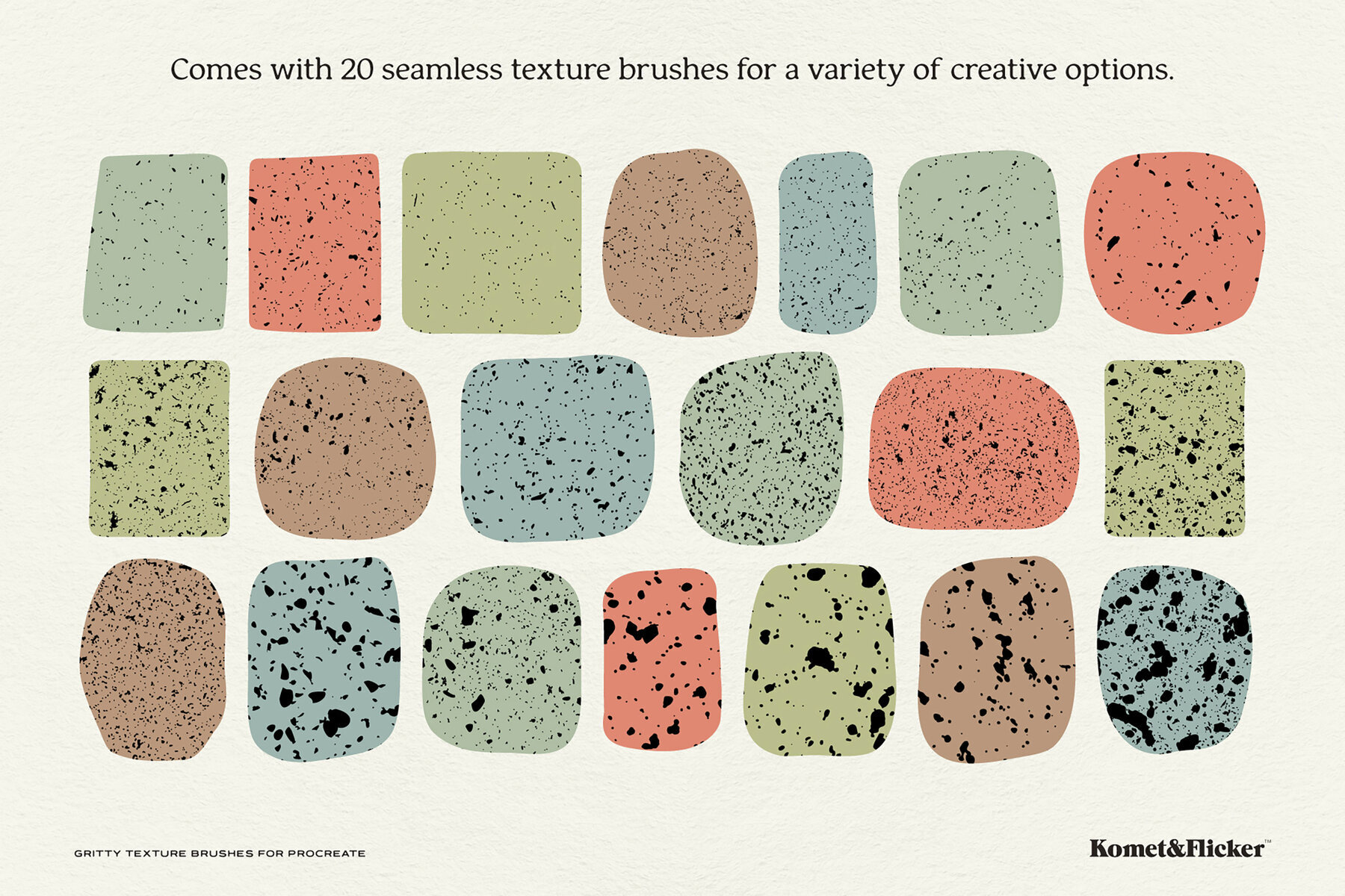 Gritty Texture Brushes for Procreate 2