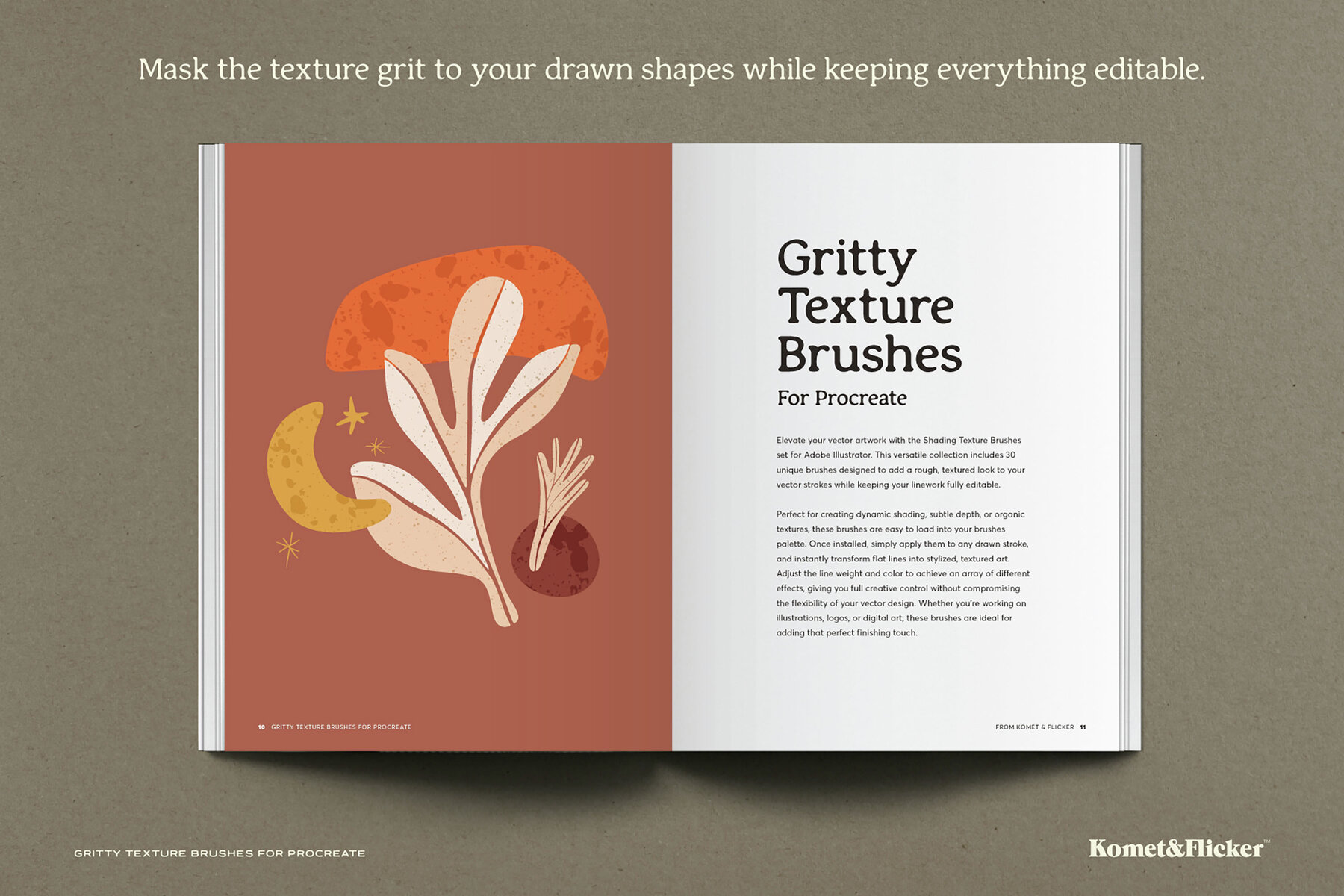 Gritty Texture Brushes for Procreate 8