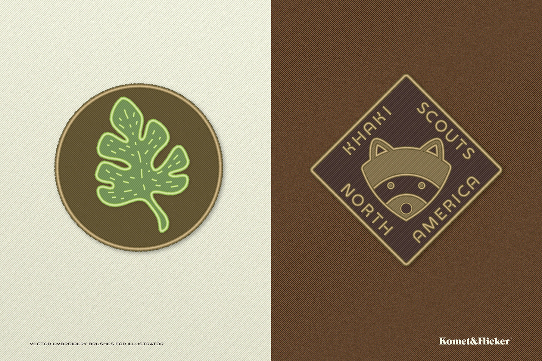 Vector Embroidery Brushes for Illustrator 6