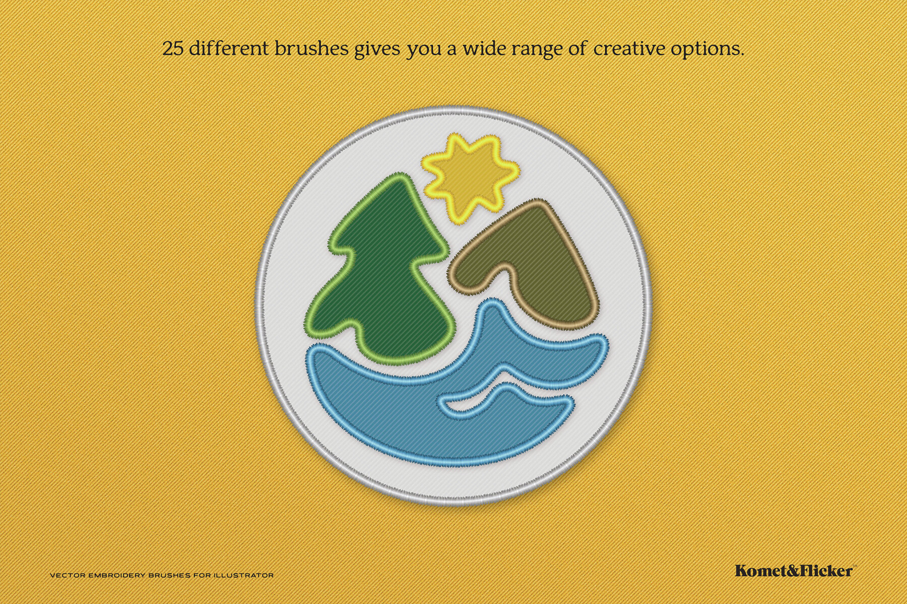 Vector Embroidery Brushes for Illustrator 10