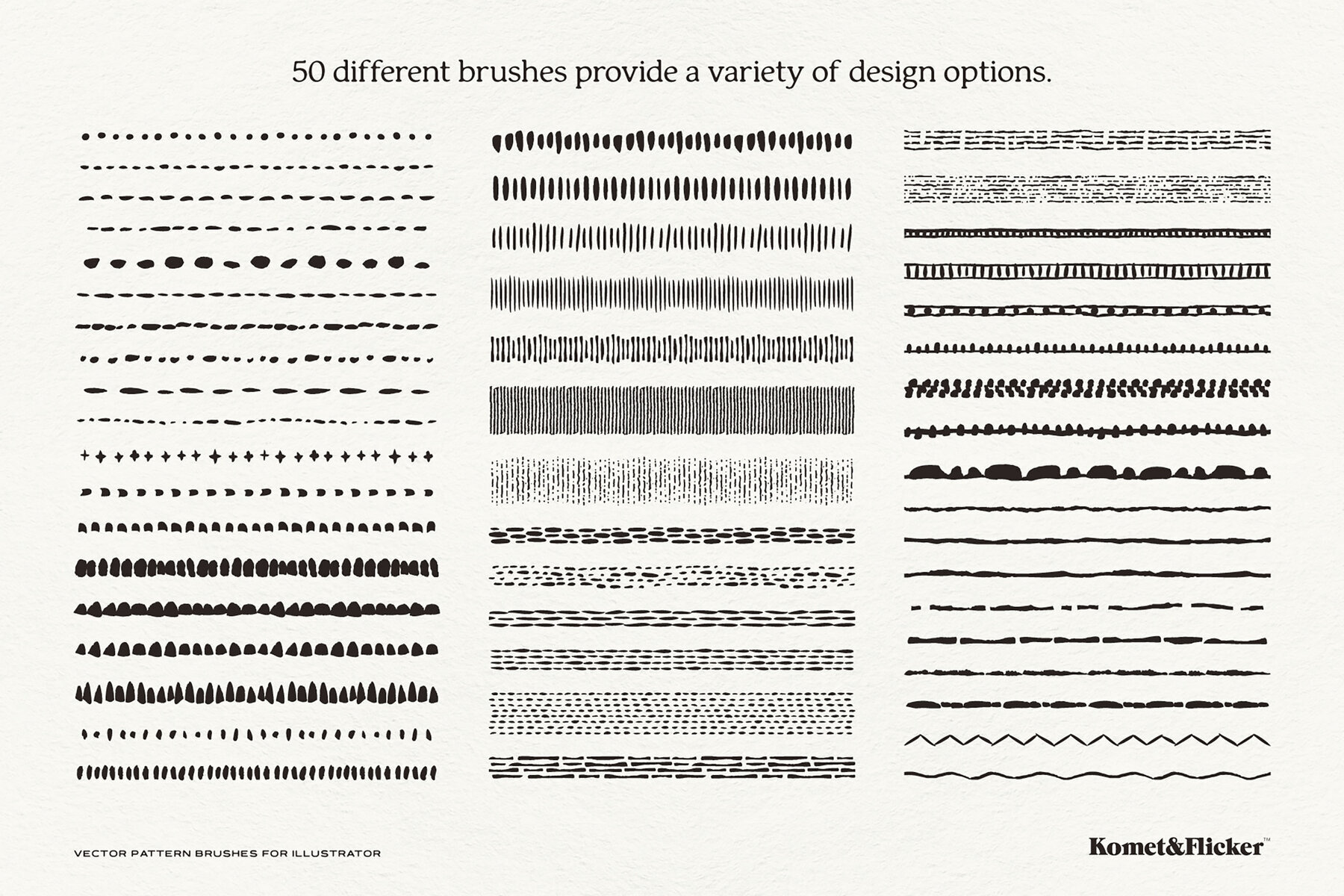 Vector Pattern Brushes for Illustrator 2