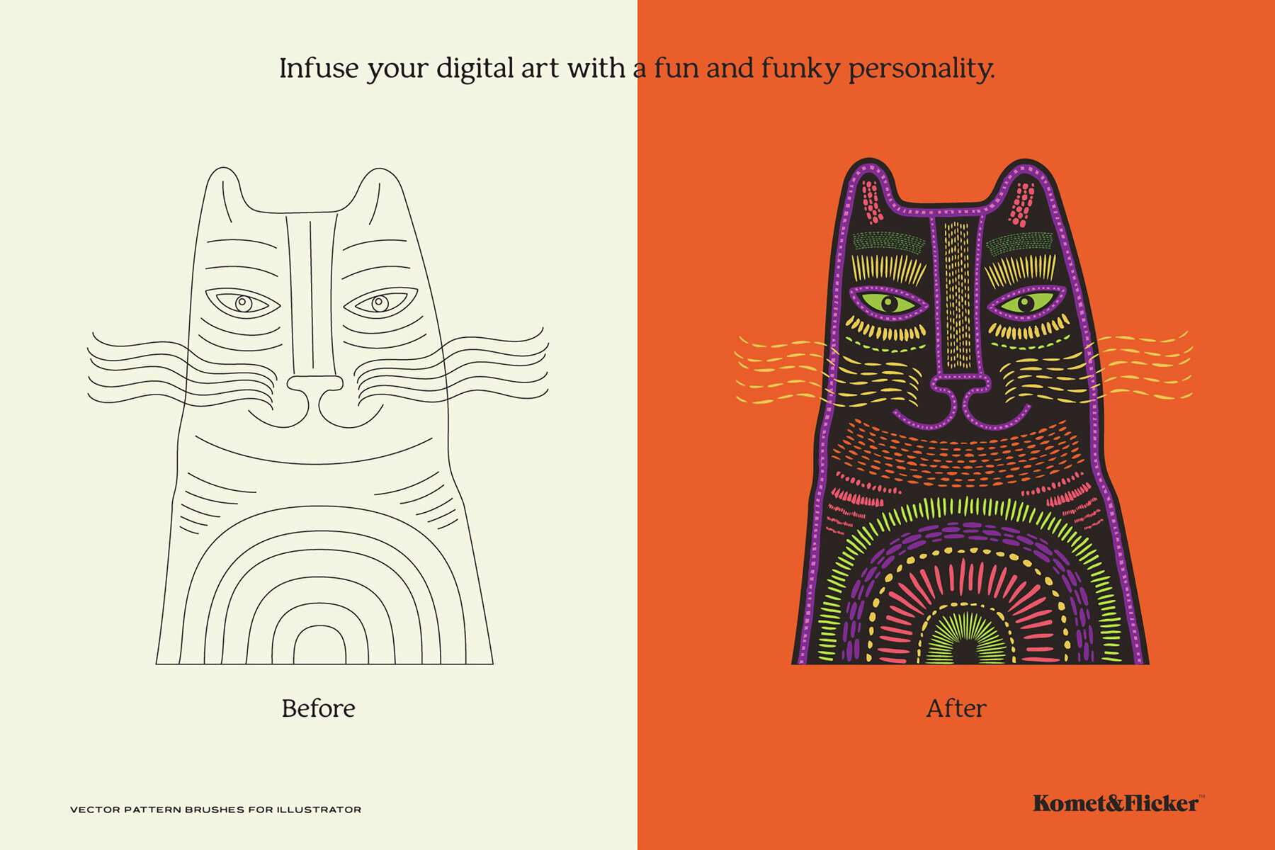 Vector Pattern Brushes for Illustrator 3