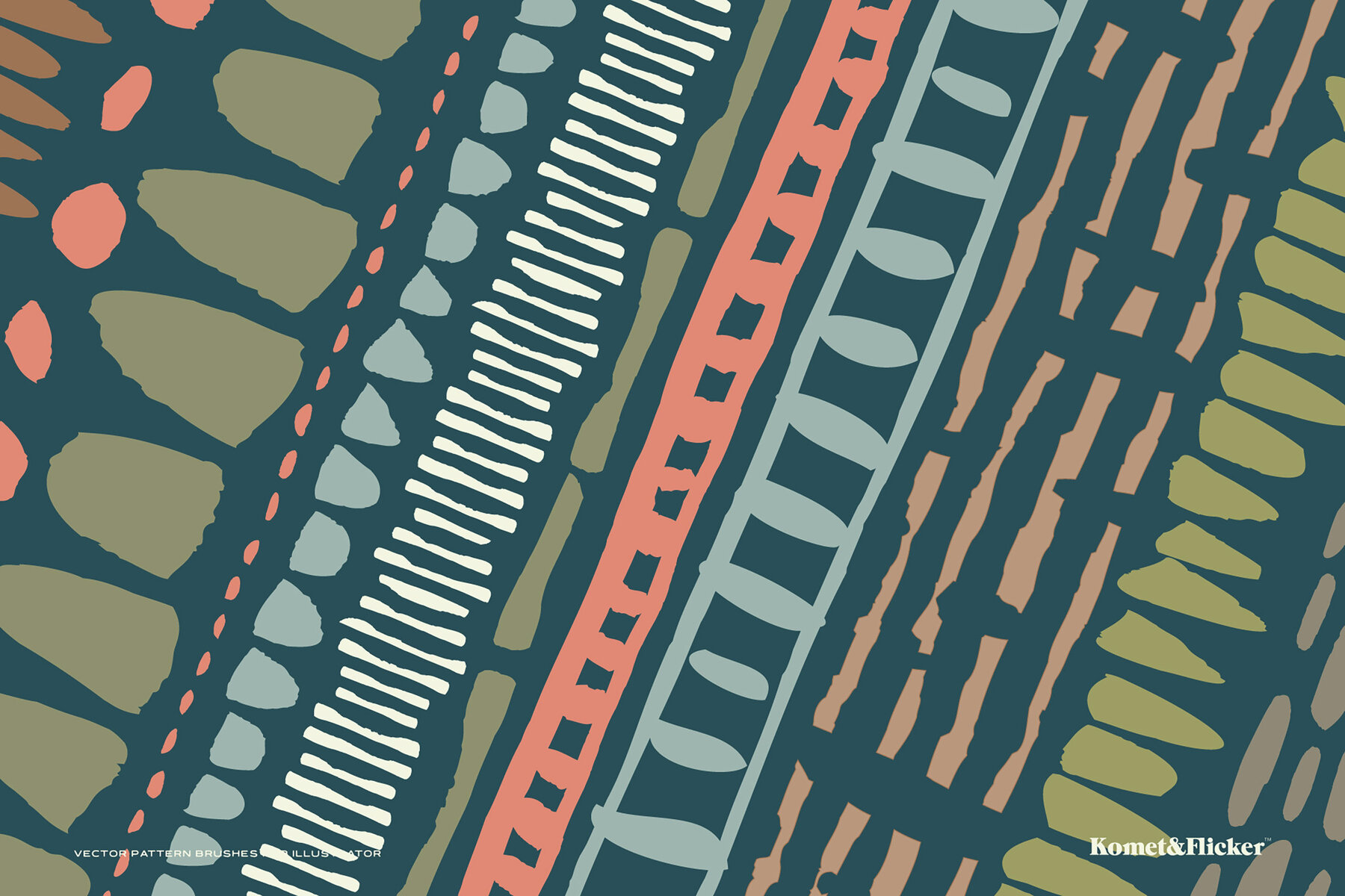 Vector Pattern Brushes for Illustrator 6