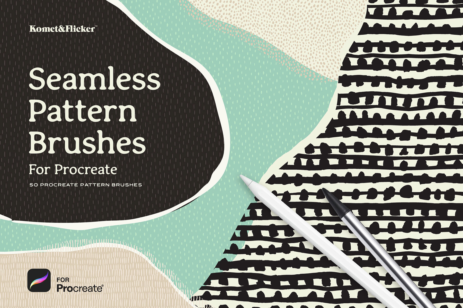 Seamless Pattern Brushes for Procreate 1