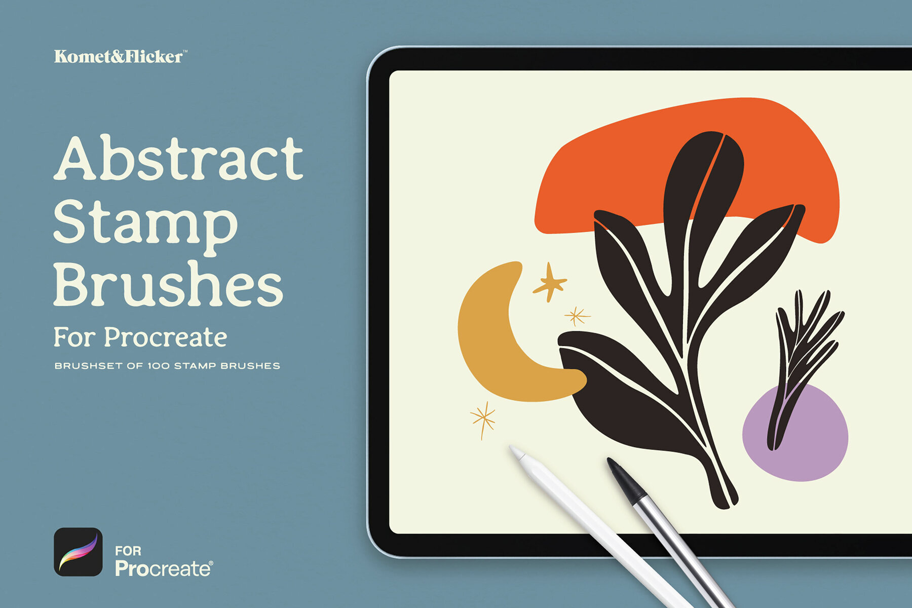 Abstract Stamp Brushes for Procreate 1