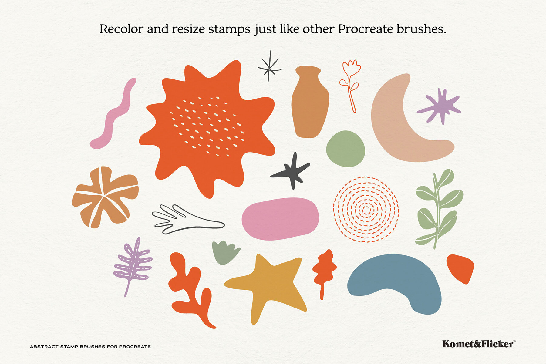 Abstract Stamp Brushes for Procreate 4