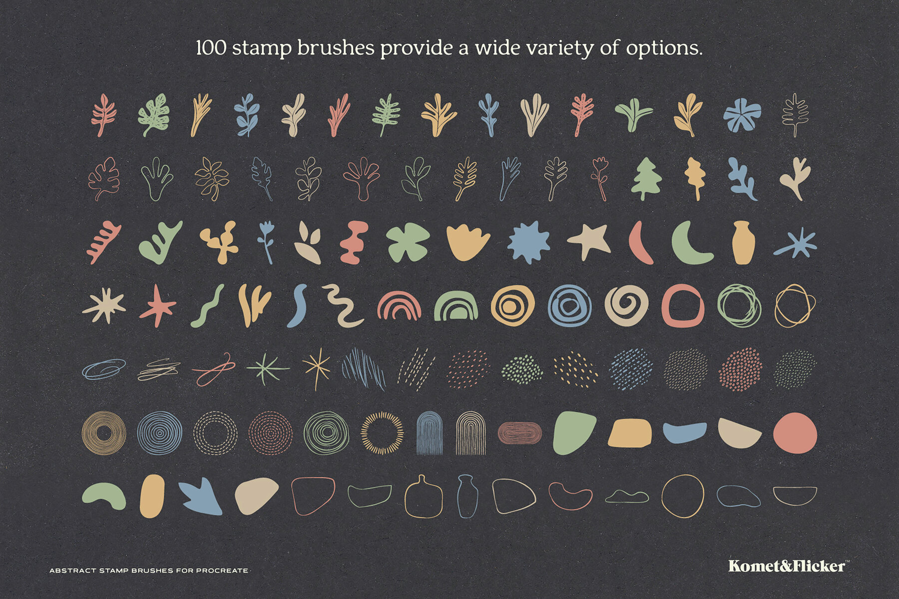 Abstract Stamp Brushes for Procreate 6