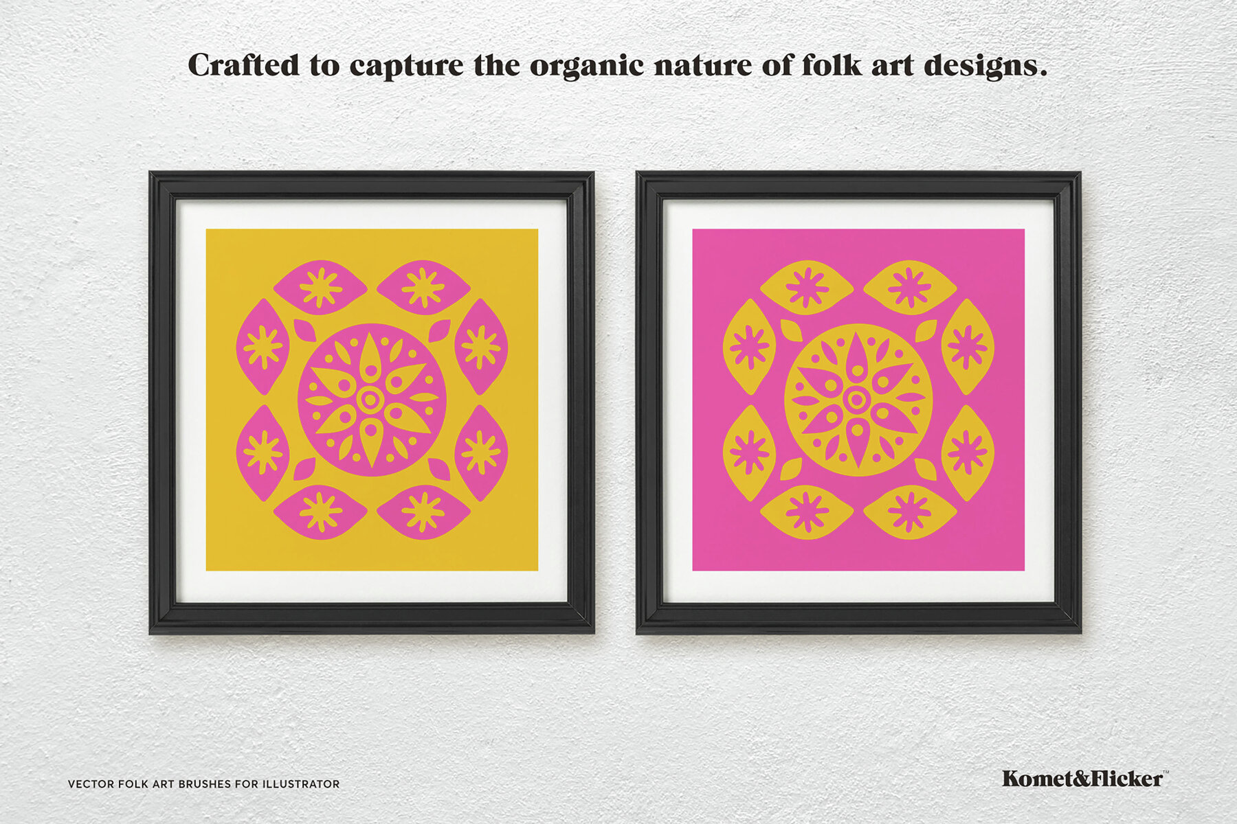 Vector Folk Art Brushes for Illustrator 7