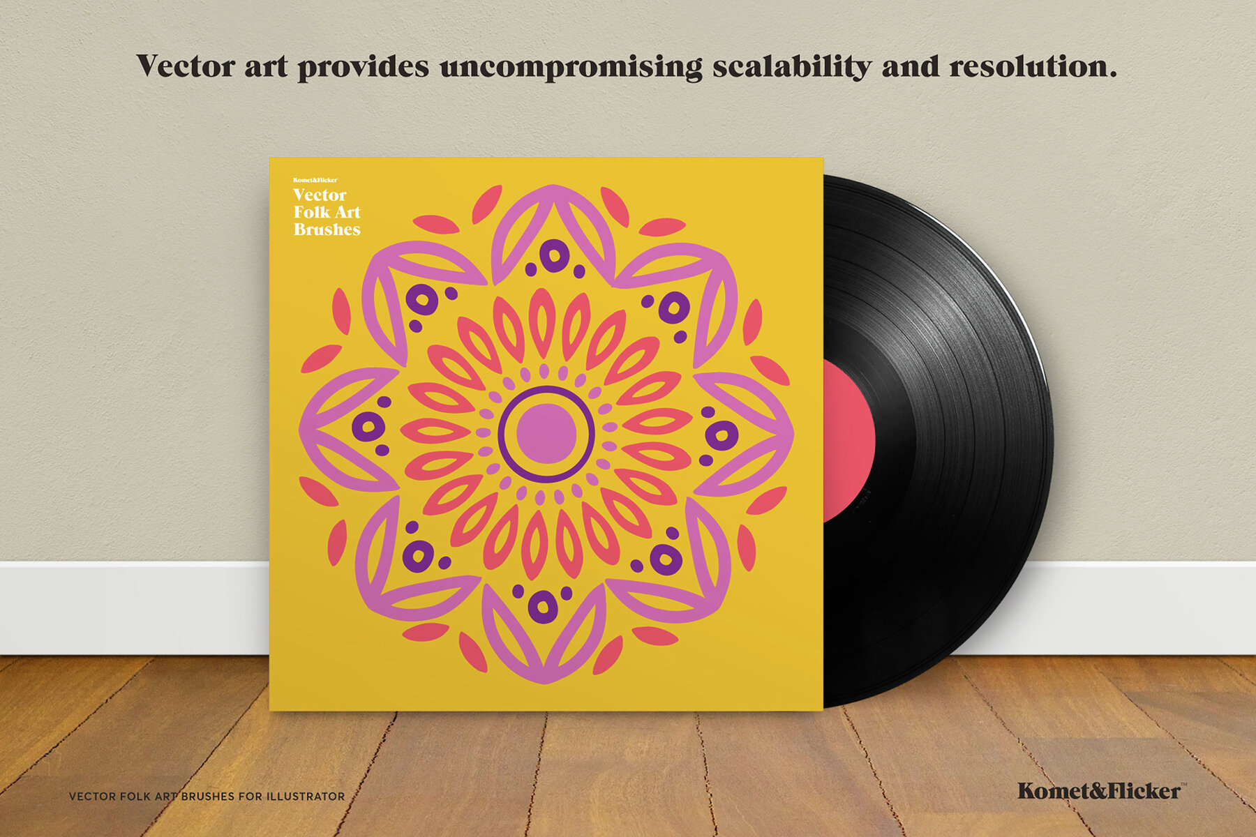 Vector Folk Art Brushes for Illustrator 12