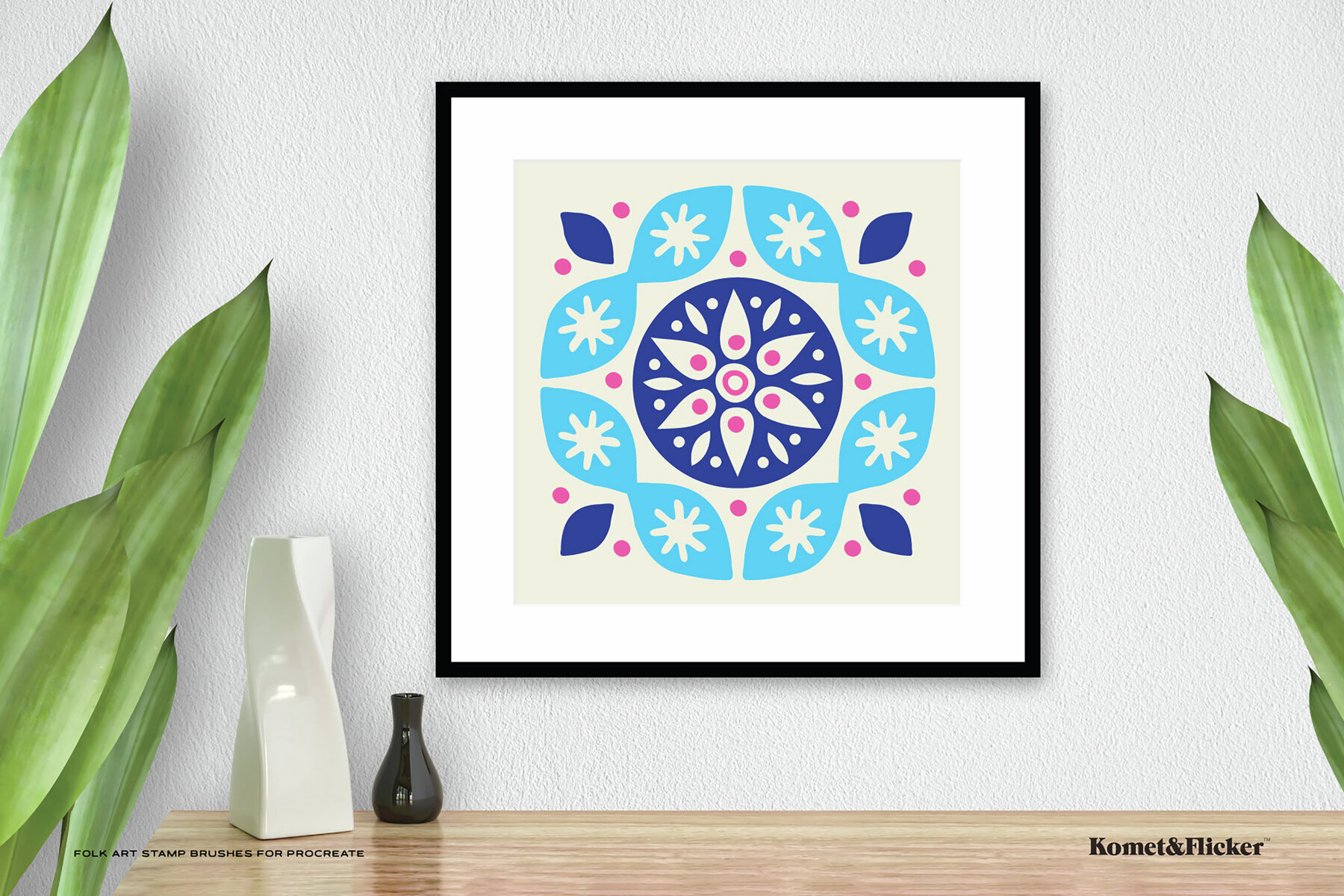 Folk Art Stamp Brushes for Procreate 2