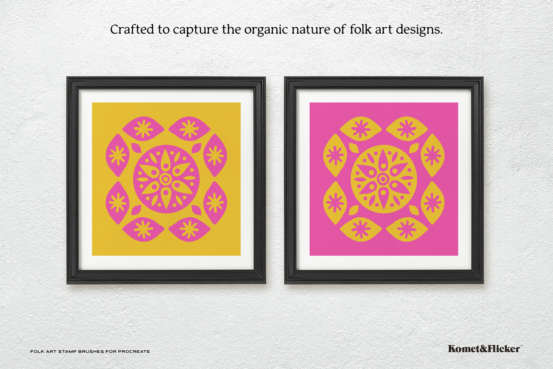 Folk Art Stamp Brushes for Procreate 10