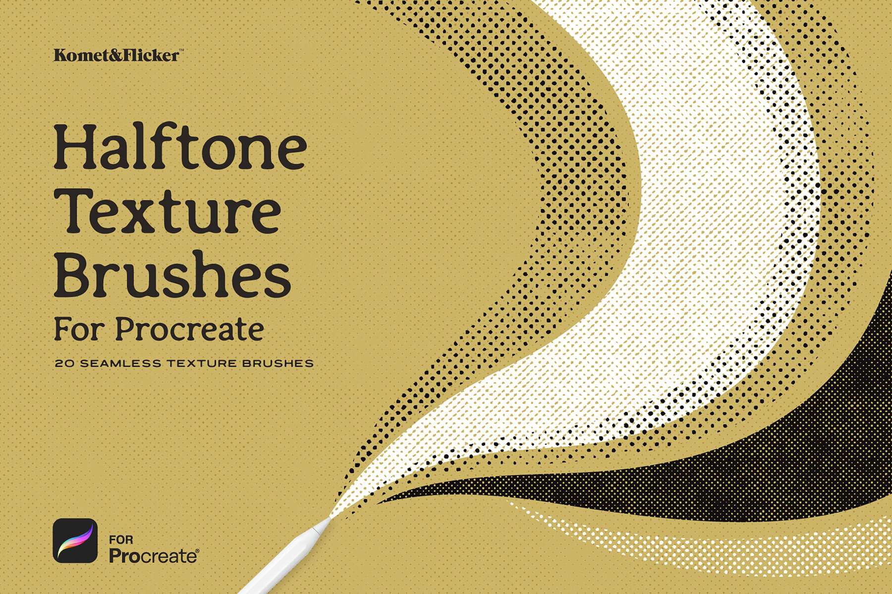 Halftone Texture Brushes for Procreate 1