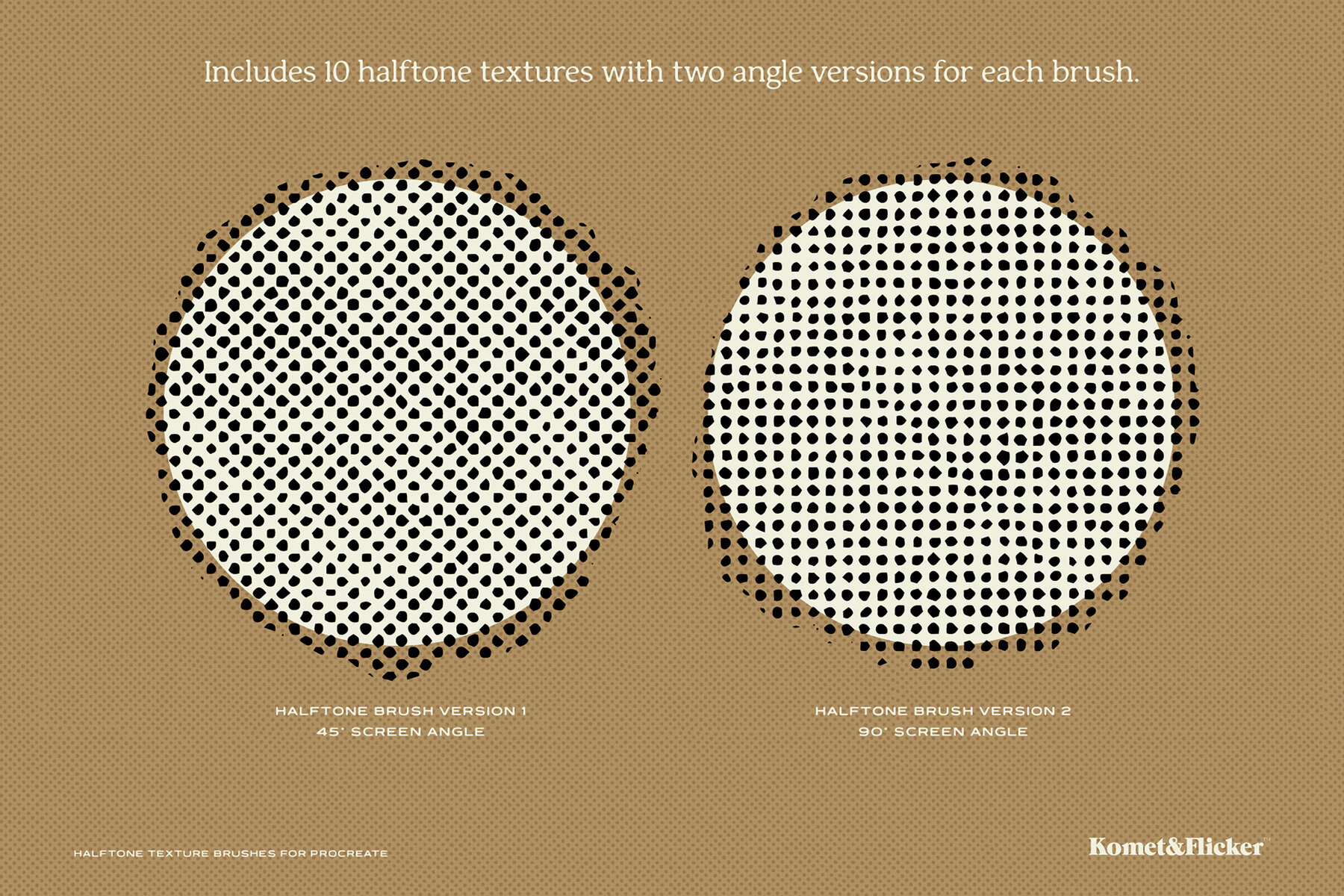 Halftone Texture Brushes for Procreate 7