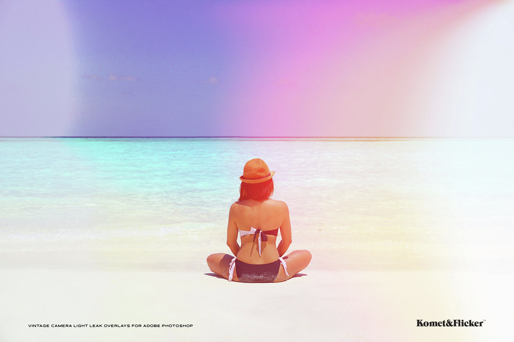 Vintage Camera Light Leak Overlays for Photoshop 5