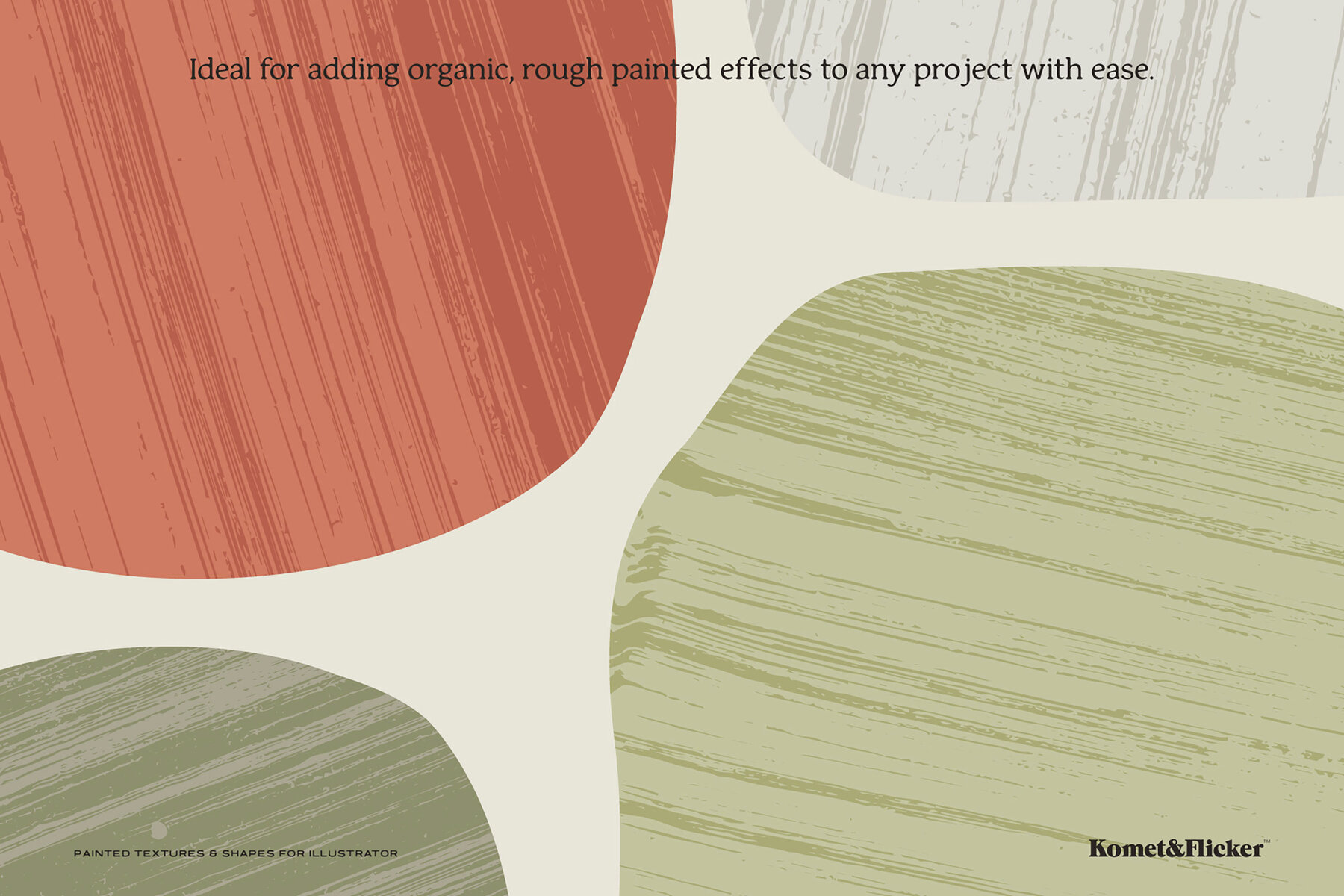 Painted Textures and Shapes for Illustrator 4