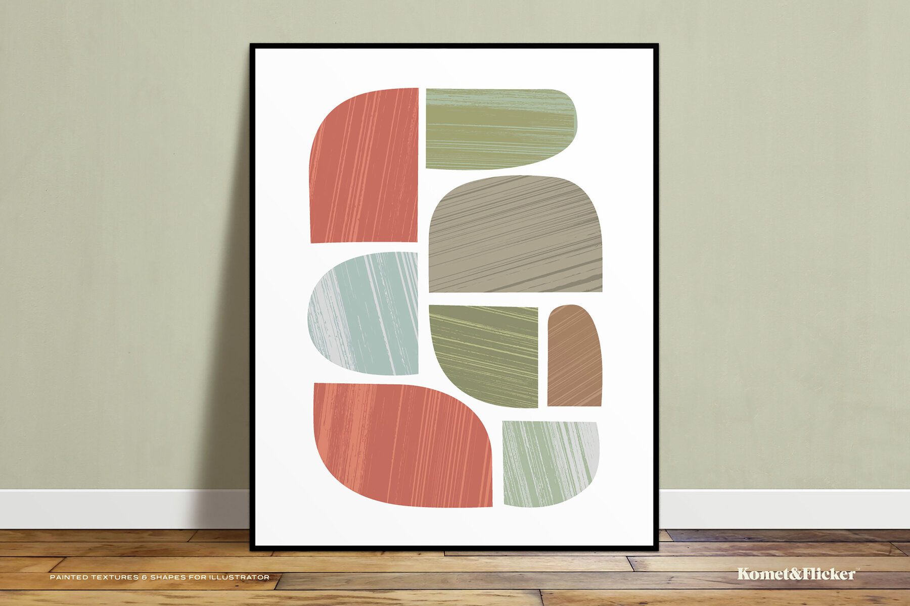 Painted Textures and Shapes for Illustrator 5