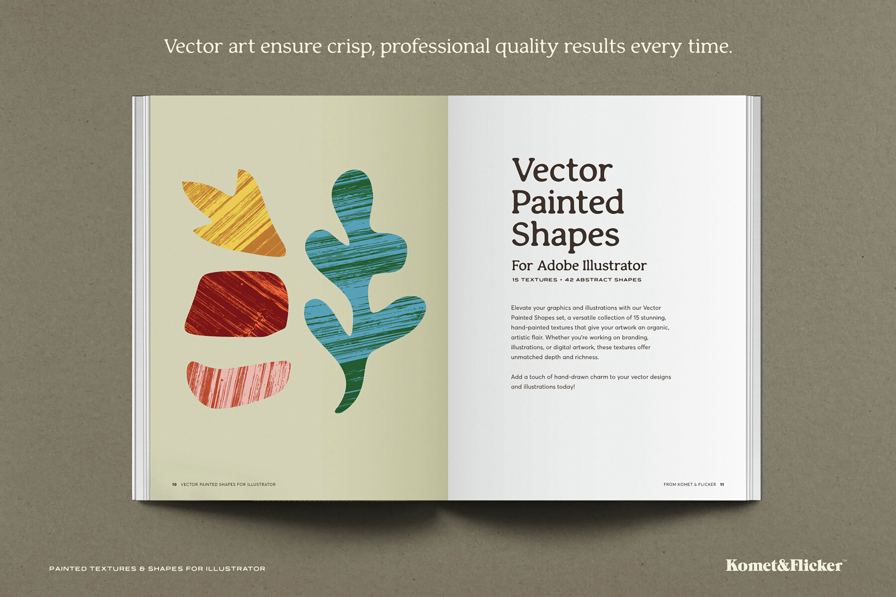 Painted Textures and Shapes for Illustrator 8