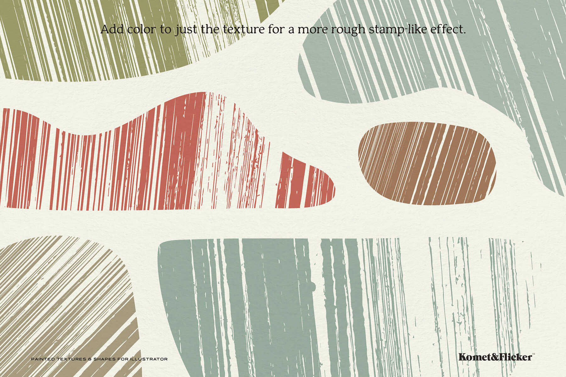 Painted Textures and Shapes for Illustrator 9