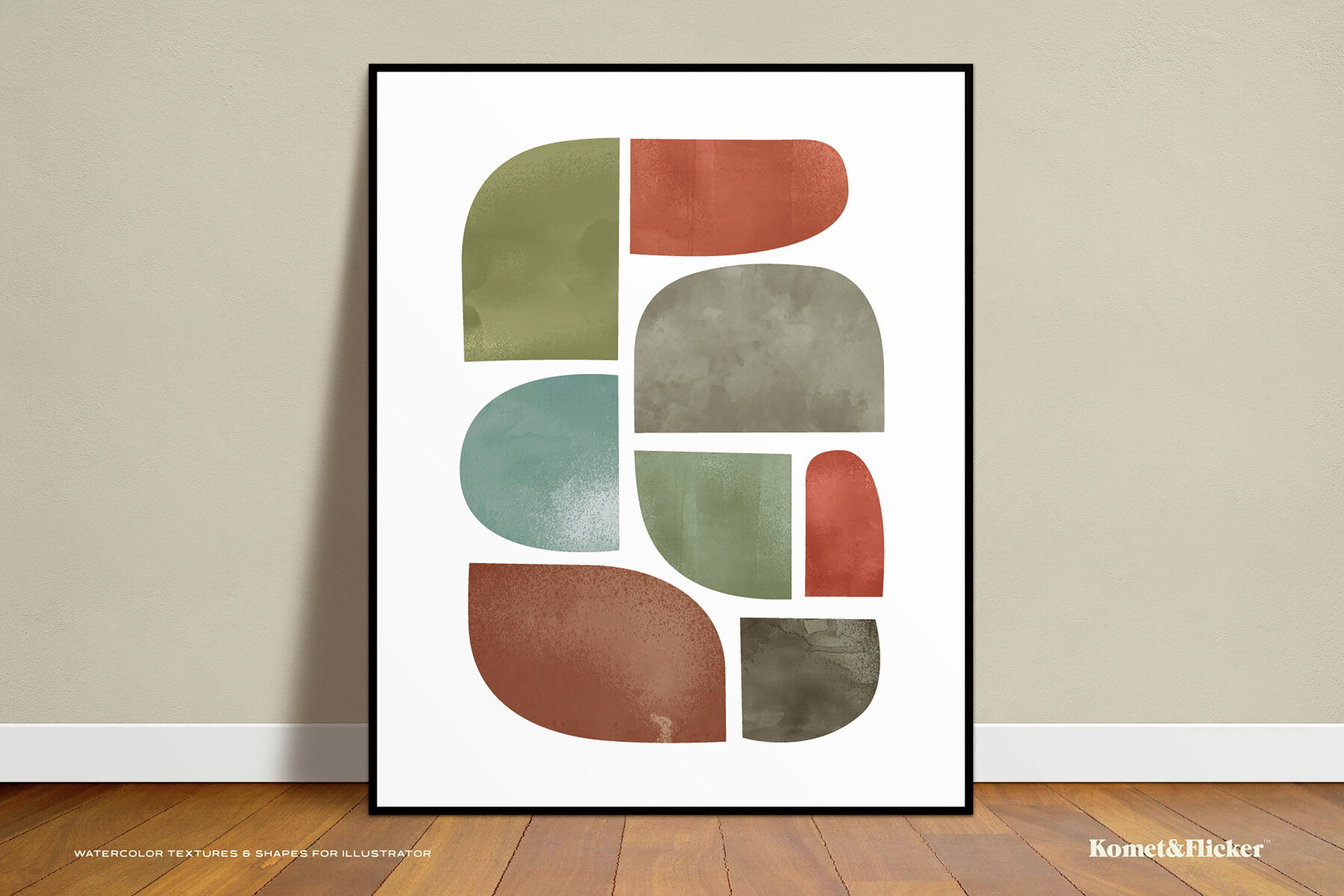 Watercolor Textures and Shapes for Illustrator 5