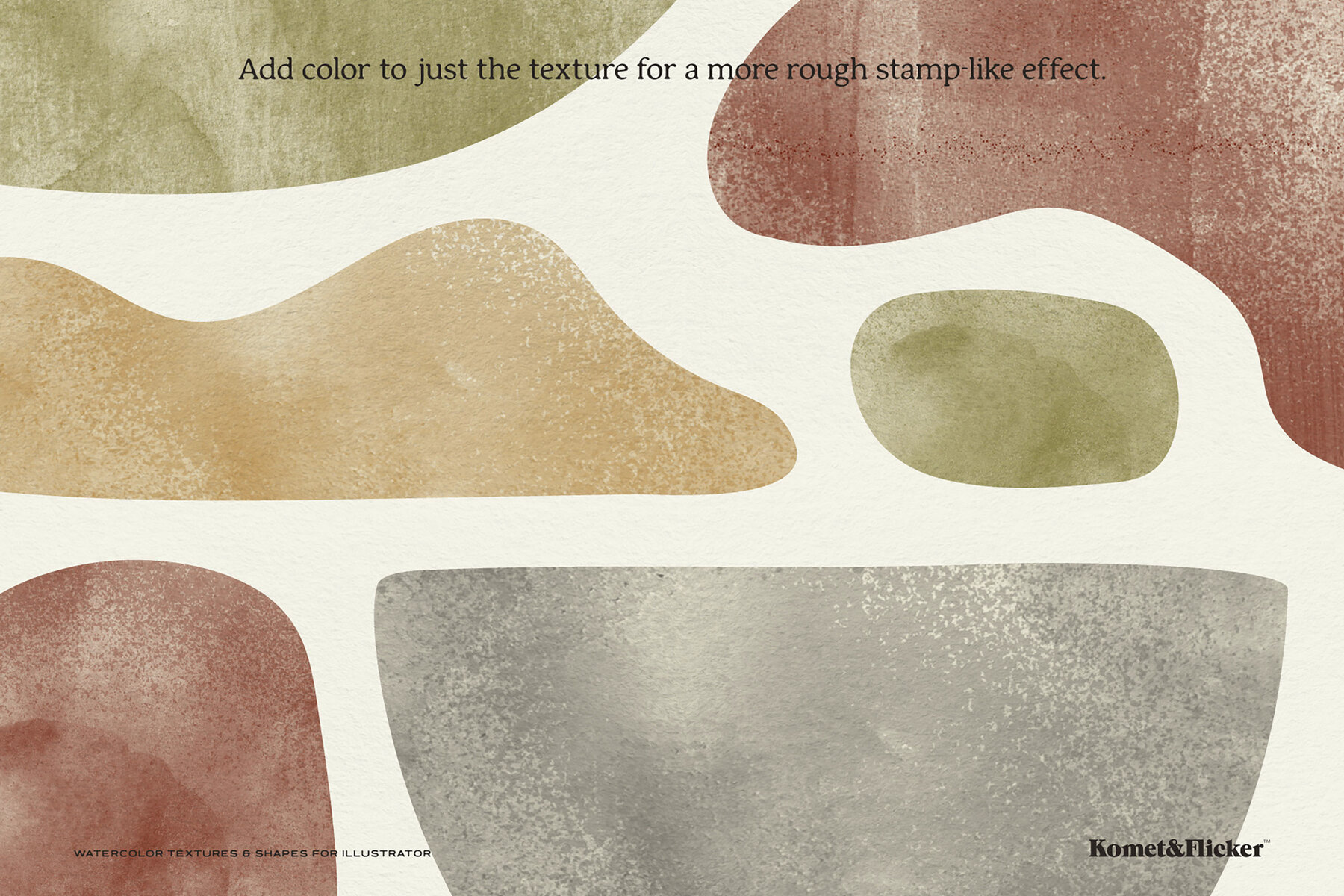 Watercolor Textures and Shapes for Illustrator 9
