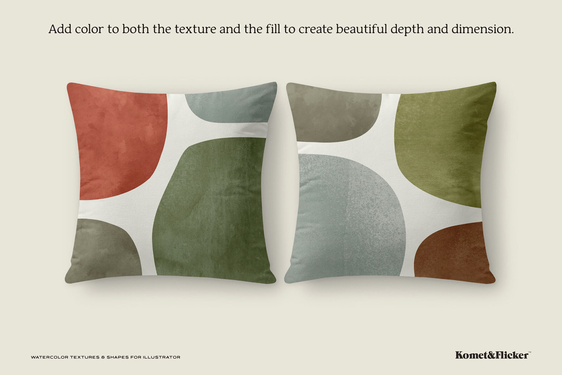 Watercolor Textures and Shapes for Illustrator 11