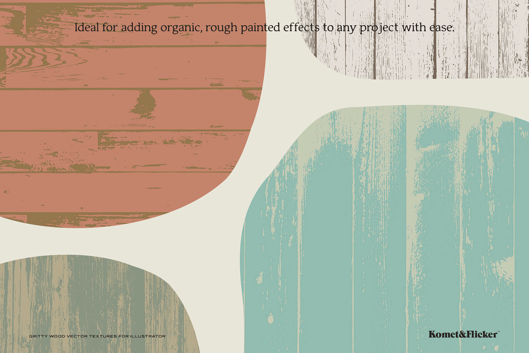 Gritty Vector Wood Textures for Illustrator 4