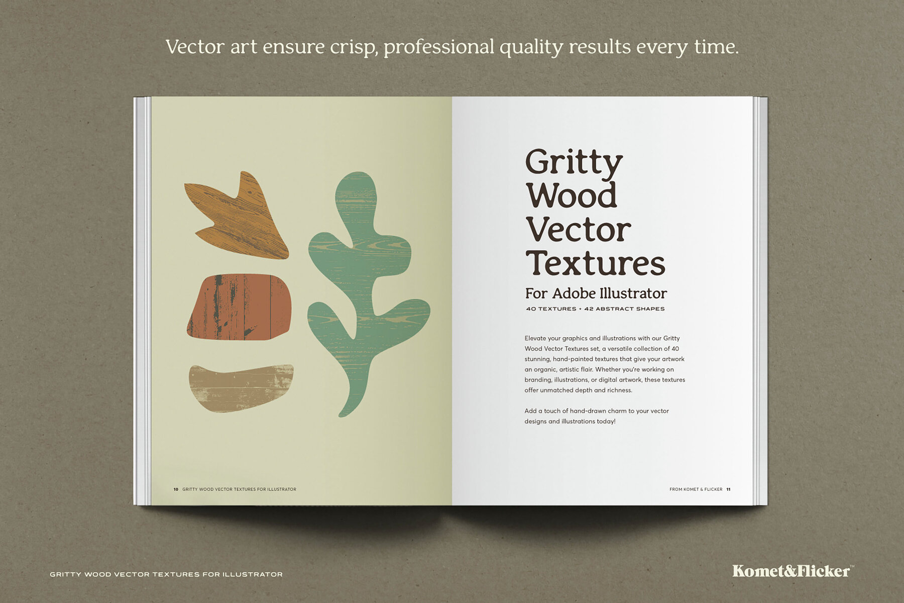 Gritty Vector Wood Textures for Illustrator 7