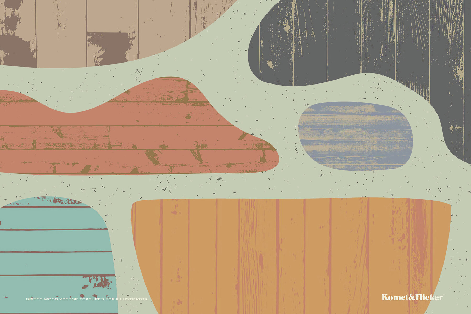 Gritty Vector Wood Textures for Illustrator 8