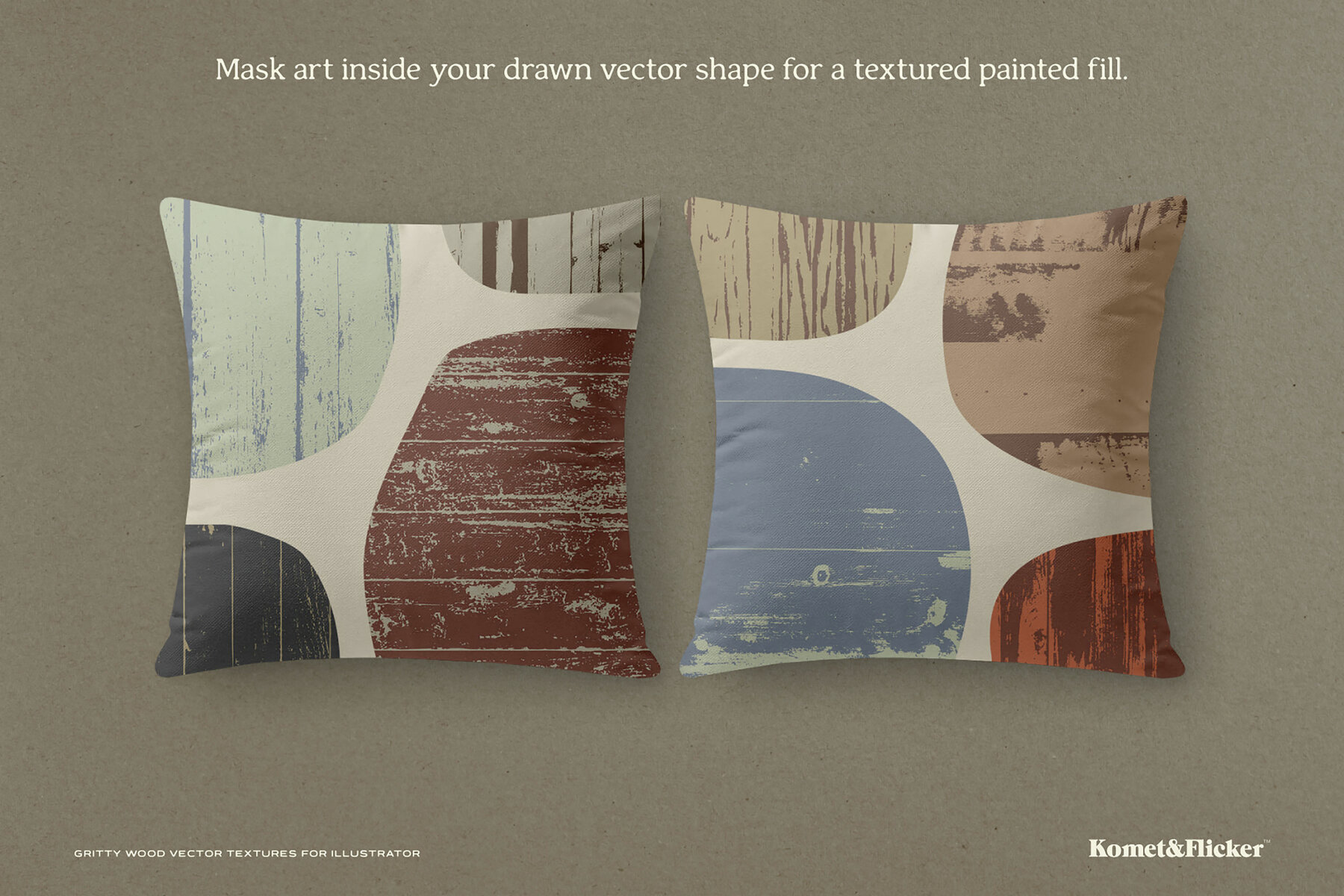 Gritty Vector Wood Textures for Illustrator 11