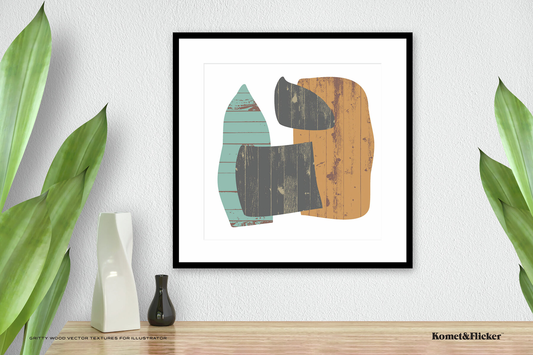 Gritty Vector Wood Textures for Illustrator 13