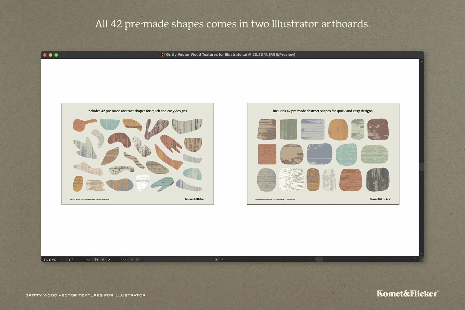 Gritty Vector Wood Textures for Illustrator 14