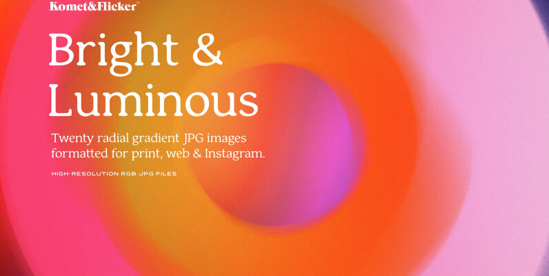 Bright and Luminous Radial Gradient Backgrounds