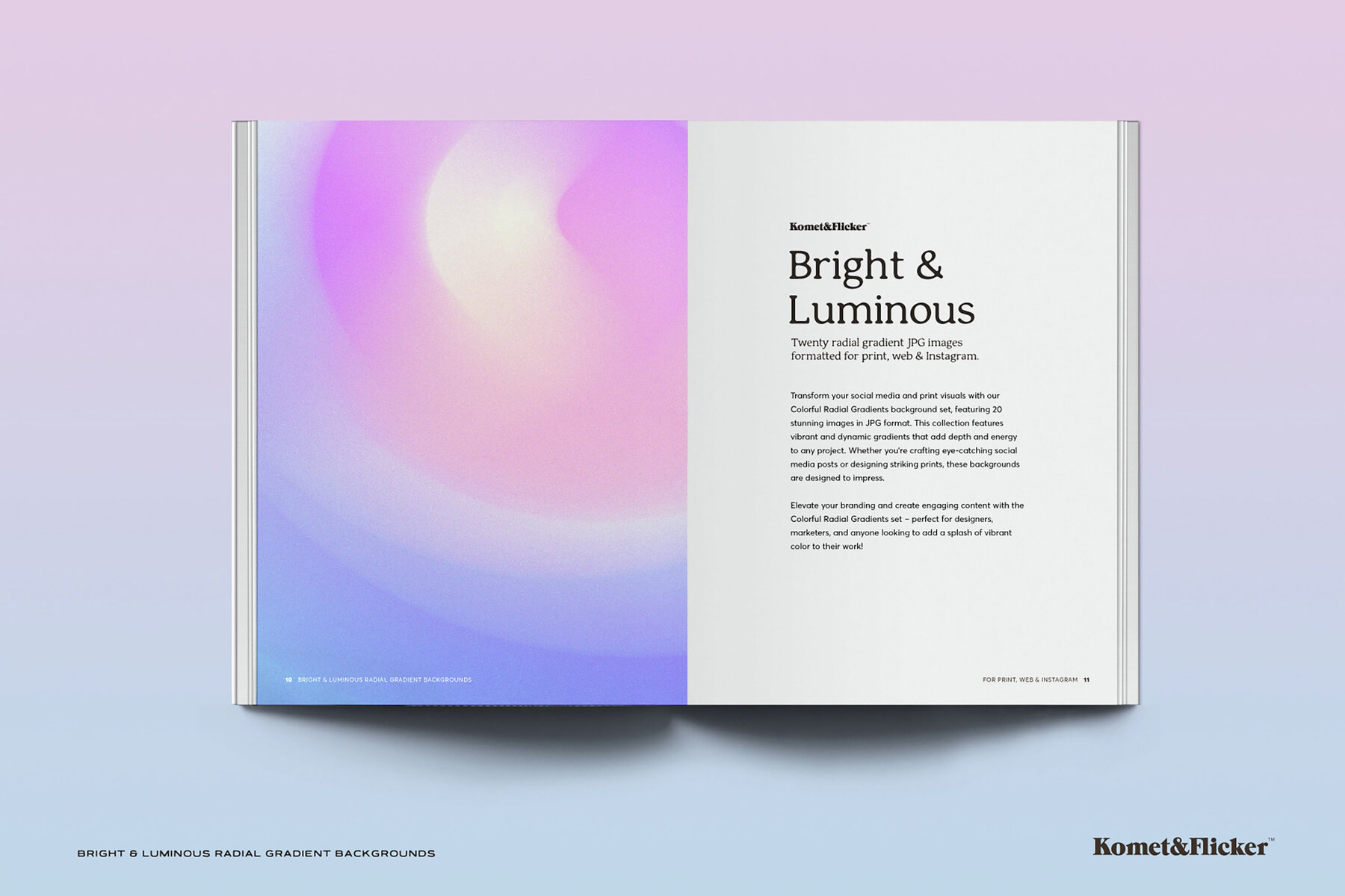 Bright and Luminous Radial Gradient Backgrounds 10