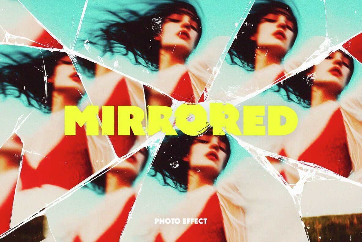 Mirrored Glass Photo Effect 1